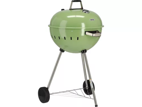 YATO YG-20303 Kerek faszenes BBQ és grillsütő zöld 540mm