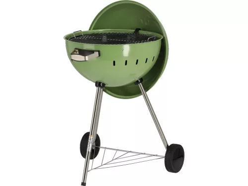 YATO YG-20303 Kerek faszenes BBQ és grillsütő zöld 540mm