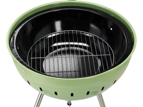 YATO YG-20303 Kerek faszenes BBQ és grillsütő zöld 540mm