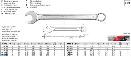 YATO YT-00764 Csillag-villáskulcs 46 mm / 540 mm CrV