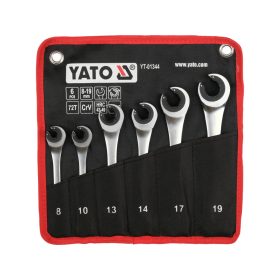   Yato YT-01344 Peremes anyás racsniskulcs készlet 6 részes 8-19mm-ig