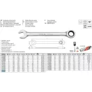 YATO YT-0197 Racsnis csillag-villáskulcs 16 mm / 210 mm 72T CrV