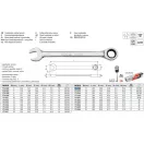 YATO YT-0198 Racsnis csillag-villáskulcs 17 mm / 225 mm 72T CrV