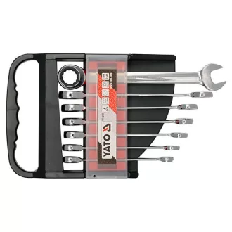   YATO YT-0208 Racsnis csillag-villáskulcs készlet 7 részes (10-19 mm) CrV