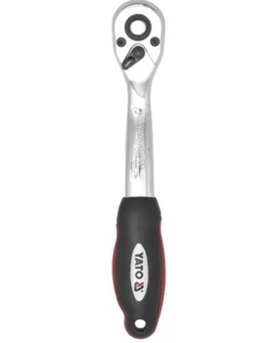 YATO YT-0318 Racsnis hajtószár 1/2" 250 mm 72T hajlított szár CrV