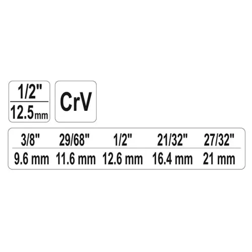 YATO YT-03317 Lépcsős radiátorkulcs 1/2"