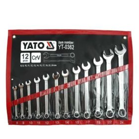   YATO YT-0362 Csillag-villáskulcs készlet 12 részes 8-24 mm CrV