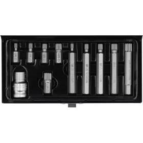   YATO YT-0415 Bit készlet 11 részes SPLINE M5-M12 L=30 mm,L=75 mm 1/2"
