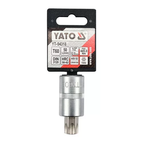 YATO YT-04318 Bit dugókulcs Torx 1/2" T60 CrV