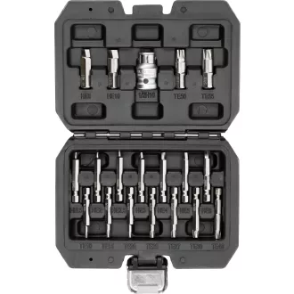   YATO YT-04584 Roncsolt csarv eltávolító készlet Torx és HEX ( imbuszcsavar eltávoító készlet)