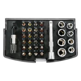   YATO YT-04623 Bithegy és dugókulcs készlet 34 részes 1/4" S2