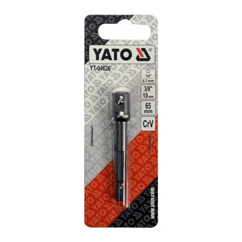 YATO YT-04626 Dugókulcs adapter 1/4" Hex -> 3/8" négyszög CrV