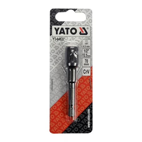 YATO YT-04627 Dugókulcs adapter 1/4" Hex -> 1/2" négyszög CrV