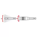 YATO YT-04635 Csuklós bithegy-tartó 100 mm 1/4" mágneses CrV
