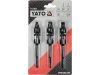 YATO YT-04641 Csuklós dugókulcs adapter készlet 3 részes 1/4" Hex -> 1/4" 3/8" 1/2" négyszög CrV