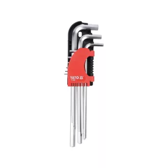   YATO YT-0501 Hosszú imbuszkulcs készlet 9 részes 1,5-10 mm CrV