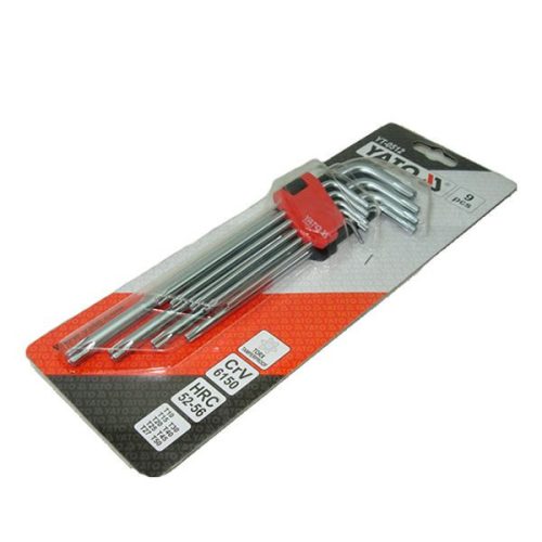 YATO YT-0512 Hosszú Torx kulcs készlet 9 részes T10-T50 CrV