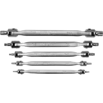   YATO YT-05320 Csuklós torxkulcs készlet 5 részes T15-T60 CrV