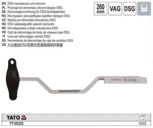 YATO YT-05333 Sebességváltó szerelő kulcs DSG váltóhoz