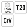 YATO YT-05496 Torx kulcs T20 hosszú