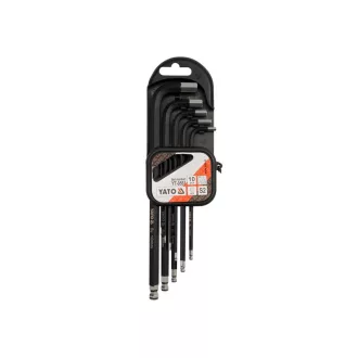   YATO YT-0561 Hosszú gömbfejű imbuszkulcs készlet 10 részes 1,27-10 mm S2