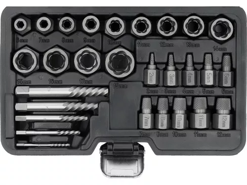 YATO YT-05894 Univerzális roncsolt csavar kiszedő készlet 40 részes