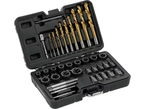 YATO YT-05894 Univerzális roncsolt csavar kiszedő készlet 40 részes