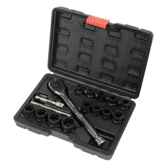   YATO YT-05897 Roncsolt csavarfej leszedő készlet 16 részes CrMo