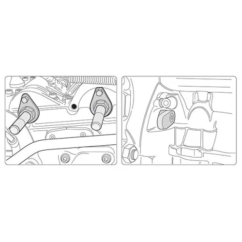 YATO YT-06012 Vezérlés rögzítő készlet 4 részes (benzin) VW Skoda Seat