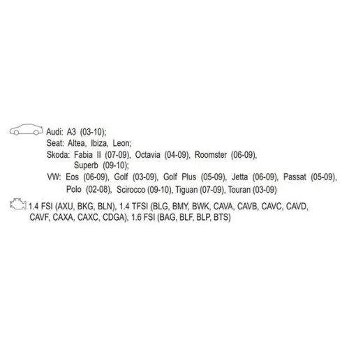YATO YT-06017 Vezérlés rögzítő készlet 4 részes (benzin) Audi Seat Skoda VW