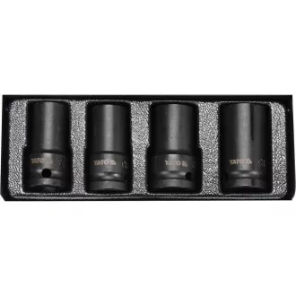   YATO YT-06030 Roncsolt csavar leszedő gépi dugókulcs készlet 4 részes 1/2 Col 17-26 mm CrMo