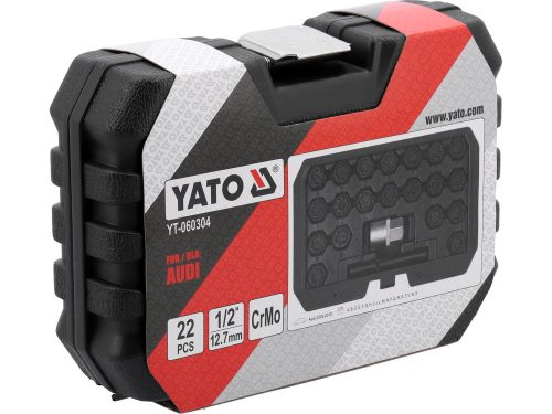 YATO YT-060304 Audi kerékőr csavar leszedő készlet 22 részes