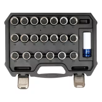   YATO YT-060306 Opel kerékőr csavar leszedő készlet 21 részes
