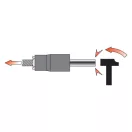 YATO YT-06031 Roncsolt csavarfej leszedő készlet 10 részes 3/8" 9-19 mm