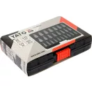 YATO YT-06034 Roncsoltcsavar kiszedő készlet 25 részes (belső torx, imbusz és spline csavarokhoz)
