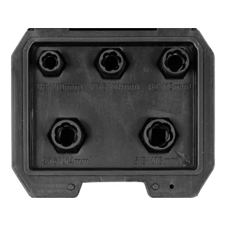   YATO YT-06038 Roncsolt csavarfej leszedő készlet 5 részes 3/8" 10-16 mm CrMo