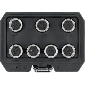   YATO YT-060395 Dugókulcs készlet 7 darabos Opel biztonsági kerékcsavarokhoz