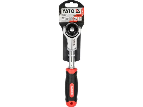 YATO YT-07201 Racsnis hajtószár 3/8" 145 mm 72T forgó fejes CrV