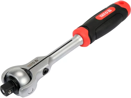 YATO YT-07202 Racsnis hajtószár 1/2" 145 mm 72T forgó fejes CrV