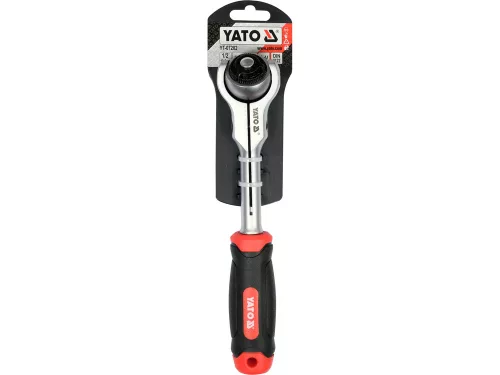 YATO YT-07202 Racsnis hajtószár 1/2" 145 mm 72T forgó fejes CrV