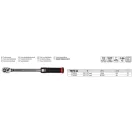 YATO YT-07605 Nyomatékkulcs 1/2" 20-220 Nm 481 mm ablakos CrMo42