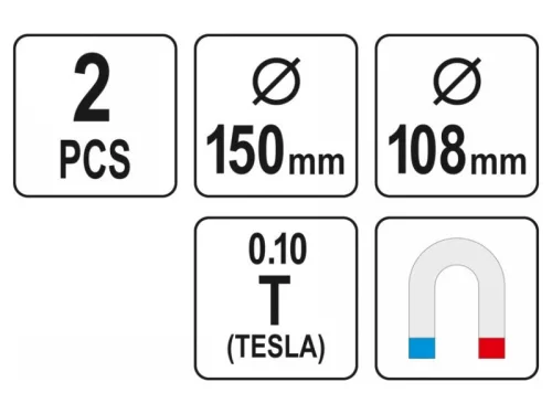 YATO YT-08302 Mágnestál készlet 2 részes 108, 150 mm