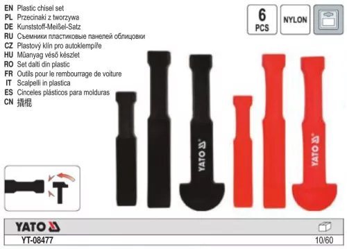 YATO YT-08477 Műanyag véső készlet 6 részes