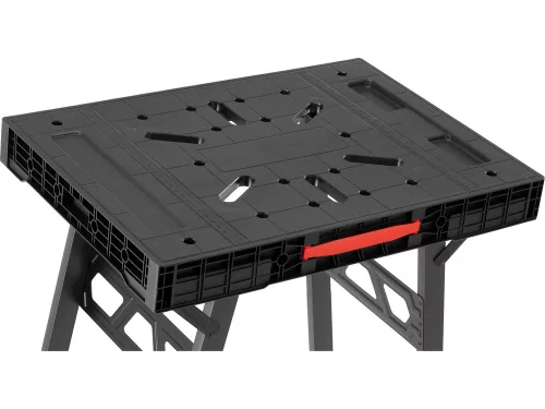 YATO YT-08953 Összecsukható munkaasztal műanyag munkapulttal, fém lábakkal max 650 kg