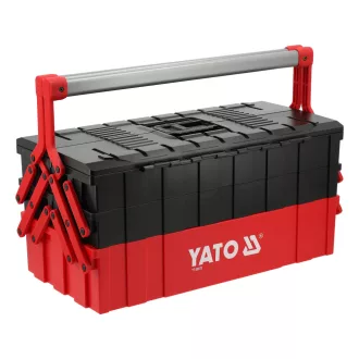   YATO YT-08978 Műanyag szerszámláda kétoldalra nyíló 5 polcos