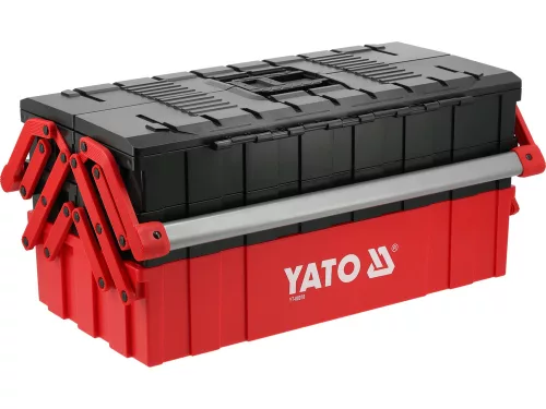 YATO YT-08978 Műanyag szerszámláda kétoldalra nyíló 5 polcos