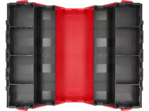 YATO YT-08978 Műanyag szerszámláda kétoldalra nyíló 5 polcos