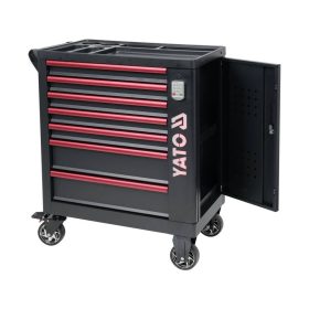   YATO YT-09004 Szerszámkocsi 7 fiókos számzáras LED logóval