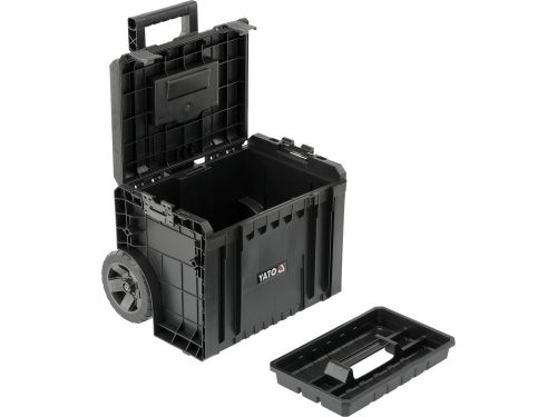 YATO YT-09173 Szerszámosláda szett kerekeken kihúzható fogantyúval 3db-os 685x450x380 mm