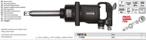 YATO YT-0960 Pneumatikus ütvecsavarozó 1" 2600 Nm